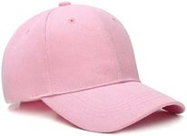 Boolavard Baseball Cap Adjustable Size for Running Workouts and Outdoor Activities All Seasons (Pink)