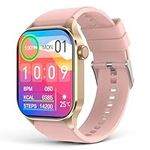 2024 Smart Watch for Women, 2.04-inch AMOLED Display, Infrared True Blood Oxygen Monitor, Heart Rate Sleep, IP68 Waterproof Fitness Tracker, Compatible with Android iPhone iOS Pink