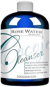 cocojojo Rose Water Cleansing Gel Hydrating Facial Cleanser for All Skin Types, Soothing and Refreshing Face Wash ROSE WATER CLEANSING GEL - 8 oz