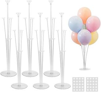 JOYYPOP 6 Sets Balloon Stand Kit, Balloon Sticks with Base Birthday Graduation Party Decorations Wedding