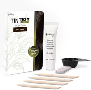Godefroy Powered by Henna - Tint Kit 4 Applications | Dark Brown | Spot Hair Color Powered by Natural Henna