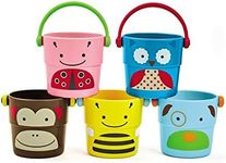 Skip Hop Baby Bath Toy, Zoo Stack & Pour Buckets