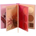 Professional HD Waterproof Long Lasting All In 1 Makeup Book Palette Kit Base, Eyebrow Contour Concealer Eyeshadow Highlighter & Blusher Palette With High Coverage Glowing For Girls & Women