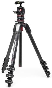 Manfrotto Kit 4-Section Camera Tripod, with Ball Head, Move Quick Release System, Carbon Fiber Professional Photography Accessories Kit, Tripod Camera with Head