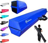 MARFULA 6 FT / 8 FT / 9 FT / 10 FT Balance Beam Folding Floor Gymnastics Equipment for Kids, Non Slip Base, Gymnastics Beam for Training Home Gym Use