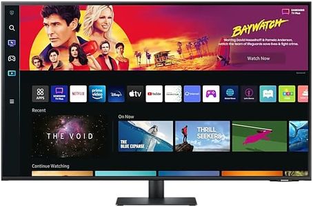 Samsung 107.90 Cm (43 Inch) H 4K Smart Monitor With Netflix, Youtube, Prime Video And Apple Tv Streaming (Ls43Bm702Uwxxl, Black), LCD