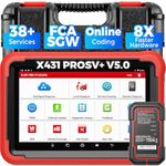 LAUNCH X431 PROS V+ 5.0 Elite Bidirectional Scan Tool with 2026 Newly Released DBSCar VII Connector,37+ Reset for All Cars,ECU Online Coding,CANFD,Key IMMO,FCA AutoAuth, 2 Yrs Update