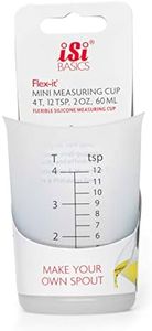 iSi North America Mini Measuring Cup Flexible Silicone, 2-Ounce, Clear