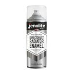 JENOLITE Directorust Radiator Enamel Spray Paint | SILVER | Gloss Finish | Resistant to 130ºC | Durable, Scuff Resistant, Non-Yellowing Radiator Paint | No Primer Needed | 400ml