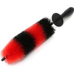 Purezo Plastic Car Alloy Wheel Cleaning Brush Soft Bristle Long Master Car Wheel Brush Easy Reach Rim Tire Detailing Brush Car Washing Brush For Wheels, Pack Of 1