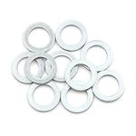 X AUTOHAUX 10pcs Engine Oil Crush Washers Drain Plug Gaskets 12mm ID. 19.7mm OD. for Car