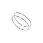Paavni 925 Sterling Silver Toe Ring(Leg Thumb Rings) round shaped, simple comfortable Style for Women Glossy white Pure Chandi Bichiya for thumb leg