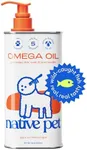 Native Pet Omega 3 Fish Oil for Dogs Supplement with Omega 3 EPA DHA, with Easy Serve Liquid Pump - Supports Itchy Skin & Mobility - Pollock & Salmon Oil for Dogs - Omega 3 Oil for Dogs - 16 oz