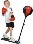 ZENO Punching Bag for Kids Boxing Set with Stand | Kids Boxing Set with Boxing Gloves, Punching Ball | Adjustable Height Freestanding for 3-8 Years Old Boys and Girls