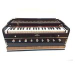 Kedar Harmonium 9 Stopper, Chudidaar Bellow 42 key 2 Reed Bass Male Coupler Harmonium with Cover/Indian Harmonium/Professional Harmonium/Handmade Harmonium/Musical Instruments