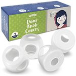 Wittle Baby Door Safety Locks. Door Safety for Kids Made Simple with Baby Proofing Door Knob Covers. Toddler - Child Door Lock - 4 Pack