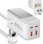 65W USB C GaN Powerboard - USB-C Fast Charging Station with 2-Outlet, 60W/45W/30W/25W/20W USBC Power Strip, USBC Wall Charger AU Plug Compatible with MacBook, Lenovo, Samsung, iPhone,Pixel,iPad