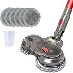 Electric Motorised Mop Head for Dyson V7 V8 V10 V11 Cordless Vacuum Cleaners Attachment Wet Dry Dual with 6 Mop Pads and Water Tank