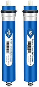 Membrane Solutions 100 GPD RO Membrane, Reverse Osmosis Membrane, RO Membrane Replacement, Reverse Osmosis Filter Replacement for Under Sink Home Drinking RO Water Purifier System (2 PACK)
