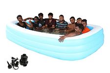 Cho-Cho Inflatable Bath Tubs for Kids and Adults Jumbo Tub with Pump 10 Ft (A305)