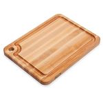 John Boos Prestige Wood Edge Grain Reversible Cutting Board with Juice Groove, 20" x 15" x 1.25", Maple