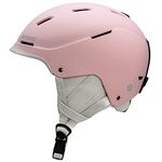 OTTEXPO Snow Ski Helmet for Adult, Protective ABS Shell with EPS Foam, Adjustable Vent, Sporty Helmet for Men Women and Youth (Pink, L)