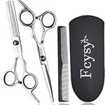 Hair Scissors Thinning Scissors Hairdressing, Fcysy Hairdressing Scissors Kit Hair Cutting Set, Hairdresser Scissor Haircut Hair Shears, Professional Haircutting Blending Shears Kit Barber Accessories