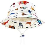 DRESHOW Baby Sun Hat Toddler Sun Protection Animal Cap Unisex Summer Bucket Hat with Chin Strap UPF 50+