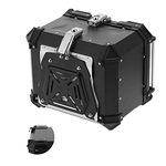 Top Box Tail Box Top Case Motorbike Universal Black 45L Motorcycle Adventure Aluminum Top Case Tail Box Luggage Fit for
