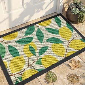 WELDUN Front Door Mat, Heavy Duty Non-Slip Rubber Dirt Trapper 71"x47.5"