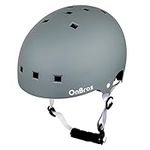 Skateboard Helmet Adult - OnBros Youth Bike Helmet Men or Women, Adjustable Road Bike Helmets for Multi-Sport Bicycle Cycling Skates Scooter Helmet (Gray, L(58-61cm/22.83-24.01 inches))