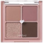 rom&nd Better Than Eyes 4 ColorsㅣMake up Eyeshadow PaletteㅣWarm Natural Cosmetic Eye ShadowsㅣK-beauty Korean Cosmetics 6g/0.21oz (02 DRY ROSE)