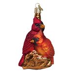 Old World Christmas Pair of Cardinals Glass Blown Ornament