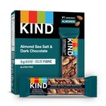 KIND Fruit & Nut Almond, Sea Salt & Dark Chocolate, Gluten Free, Low Sugar, 1.4 Ounce, 5 Count