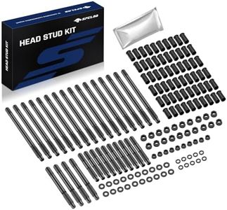 SPELAB 12-Point Cylinder Gasket Head Stud Bolts Nuts Kit Compatible with Chevy 1997-2003 LS1 LQ9 LS6 4.8L 5.3L 5.7L 6.0L Engines, Cylinder Head Stud Assembly Kit & Assembly Lubricant
