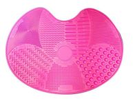 Okayji Makeup Brush Cleaning Mat, Pink