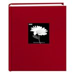 Fabric Frame Cover Photo Album 200 Pockets Hold 5x7 Photos, Apple Red