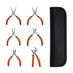 BLACK+DECKER Plier Set, Mini, 6-Piece, Easily Bend and Cut Wires (BDHT84003)