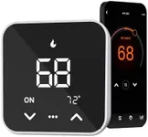 Smart Thermostat for House, WiFi Programmable Thermostat, Compatible with Alexa and Google Assistant, Remote Control Tuya/Smart Life, 𝗖-𝗪𝗶𝗿𝗲 𝗥𝗲𝗾𝘂𝗶𝗿𝗲𝗱 (Black)