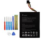 Vvsialeek T40JJ Replacement Battery Compatible with DELL PERC H710 PERC H810 PowerEdge M620 R820 R320 R520 R620 70K80 with Tools 450mAh 3.6V