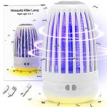 Mosquito Killer Lamp, Bug Zapper Insect Killer Fly Repellent Electric with Night Light, Powerful Mosquito Repellent Pest Control Traps for Indoor and Outdoor