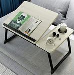 Laptop Desk for Bed,Asltoy Laptop Bed Tray Table,Foldable Laptop Desk for Bed Couch Sofa Notebook Desk Adjustable Laptop Table Portable Notebook Bed Tray Lap Tablet with Cup Holder