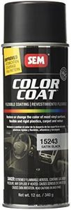 SEM Paints SEM15243 Satin Black Color Coat Aerosol 12 Ounce (Pack of 1)