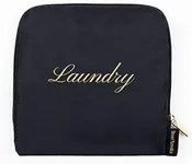 Travel Laundry Bag by Travel Fanatics - Washable Drawstring Pouch for Dirty Clothes Bag, Suitcase Organization, Collapsible Laundry Bag for Travel, Camp, & College Students - 21x22 Black