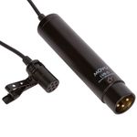 Movo LV8-D Broadcast-Quality XLR Lavalier Omni-Directional Microphone with 12mm Mic Capsule, Lapel Clip, Case and Windscreen