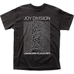 Impact Men's Joy Division Unknown Pleasures T-Shirt, Black, Large