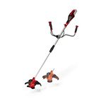 Einhell Power X-Change 18V Cordless Brush Cutter - Powerful Weed Trimmer With Metal Blades, Bump Fed Spool And Harness - AGILLO 18/200 Solo Battery Strimmer (Battery Not Included) Red & Black
