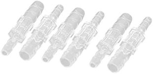 uxcell a14123100ux0154 Aquarium Fish Tank Airline Tube Hose Connector Adapter 5.5mm to 7mm Dia 6pcs, Clear