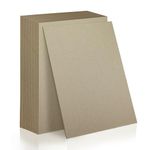 25 Sheets 12.5x10" Book Board for Book Binding Thick Grey Chipboard Card Board Sheets 2 mm 80 PT for Bookbinding,Box Making. Supporting Back Board Sheet