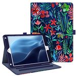 Fintie Case for iPad 9.7 2018 2017 / iPad Air 2 / iPad Air - [Corner Protection] Multi-Angle Viewing Folio Cover w/Pocket, Auto Wake/Sleep for iPad 6th / 5th Gen, iPad Air 1/2, Jungle Night